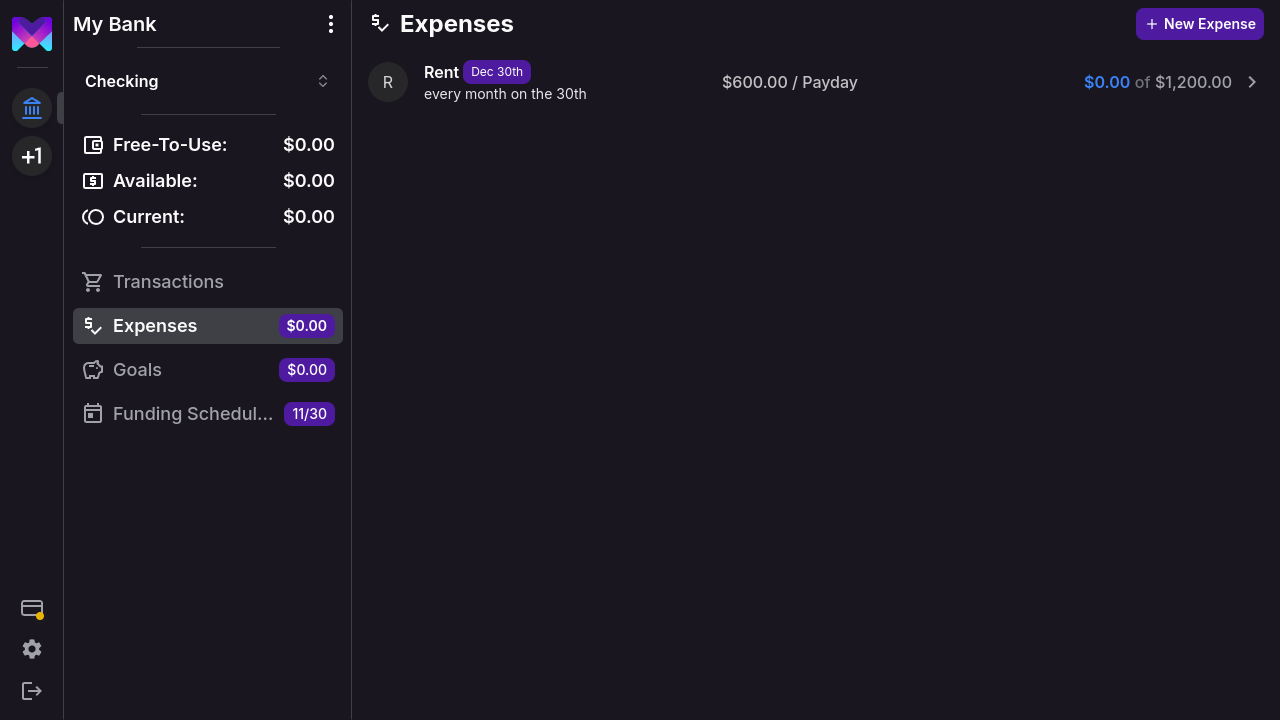 Expenses View Simple