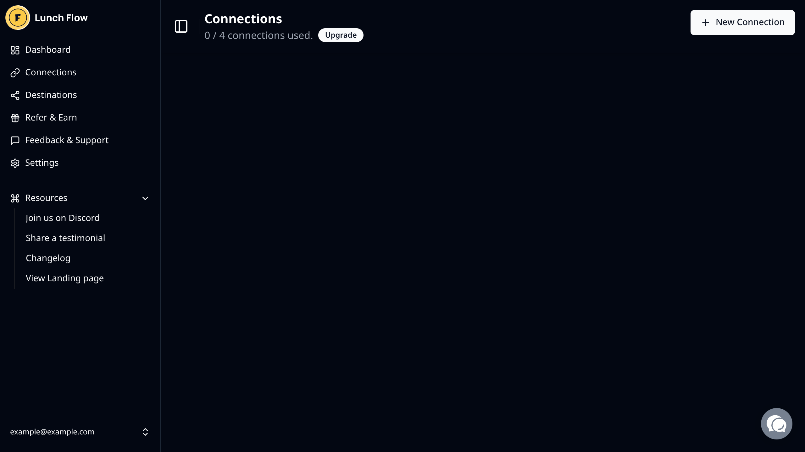 Lunch Flow no connections